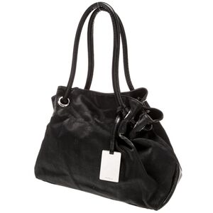 Furla Black Leather Tote Bag